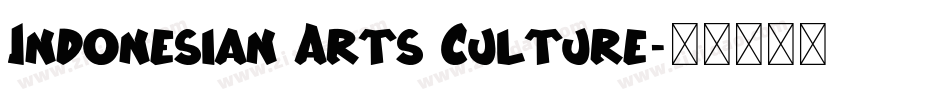 Indonesian Arts Culture字体转换